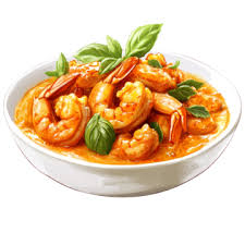 Pratos de Caril de Camarão